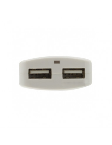 12W 2,4A 5V 2x USB, Bianco