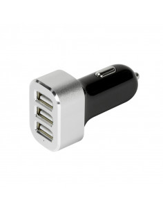 5.1A 5V 3x USB (2.1/2/1), Nero