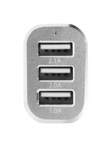 5.1A 5V 3x USB (2.1/2/1), Nero