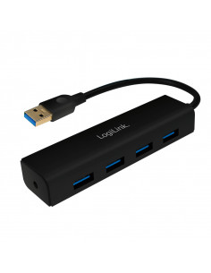 USB 3.0 HUB, 4 porte, Nero