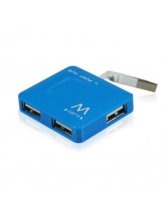 Mini Hub 4 Porte USB 2,0 blue