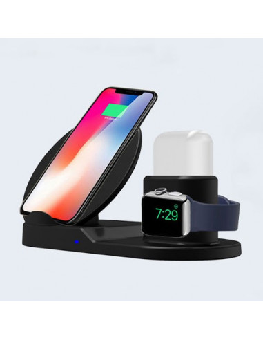 15W 3 in 1 wireless charger, black...