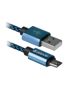 1,00 mt USB - MicroUSB, BLUE